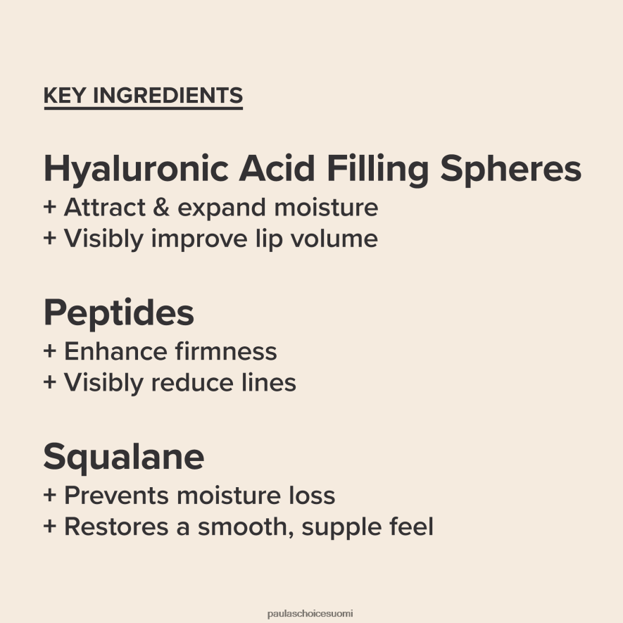 Paula's Choice koko hyaluronihappo + peptidihuulitehoste 4FL4PT62