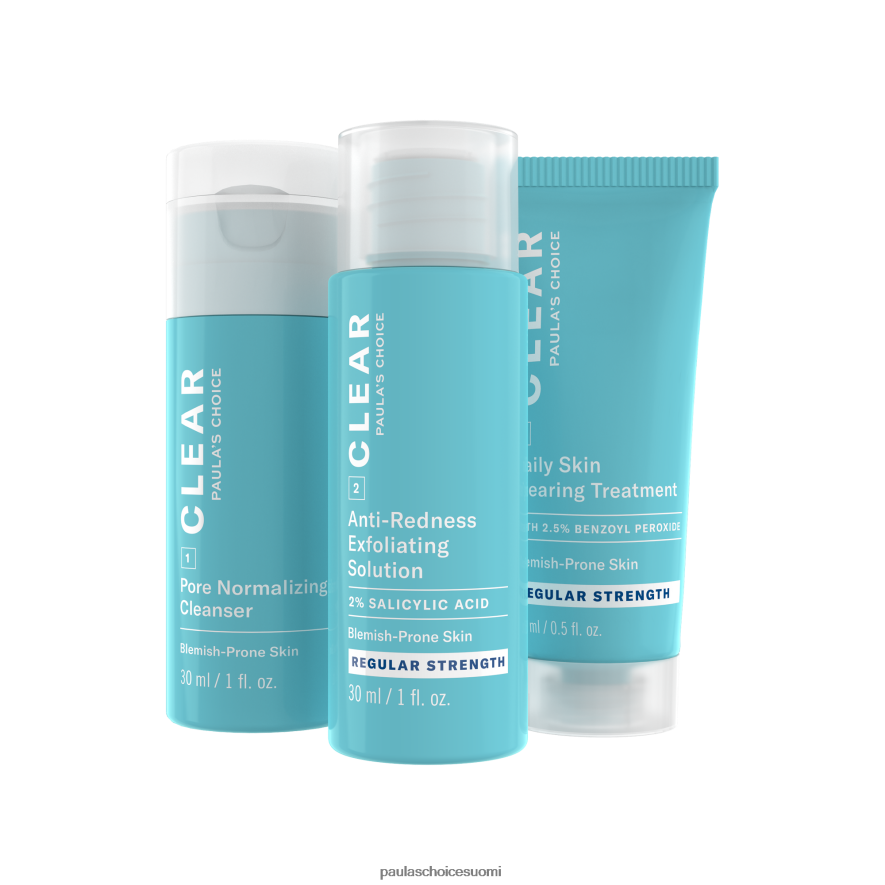 Paula's Choice 3-vaiheinen rutiini säännöllinen vahvuusmatkapakkaus 4FL4PT20