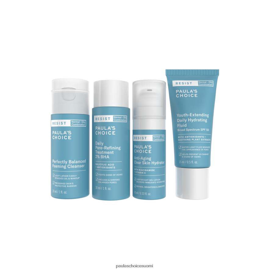 Paula's Choice ihonhoito matkapakkaus normaalille ja rasvaiselle iholle 4FL4PT19