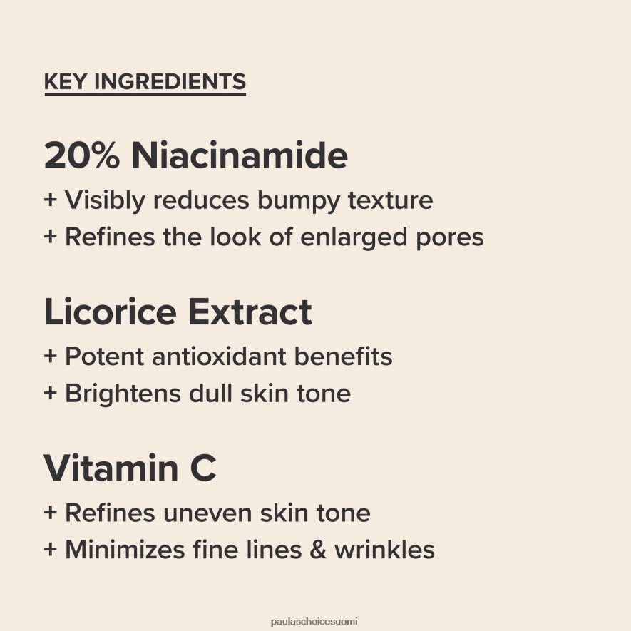 Paula's Choice koko 20 % niasiiniamidihoito 4FL4PT130